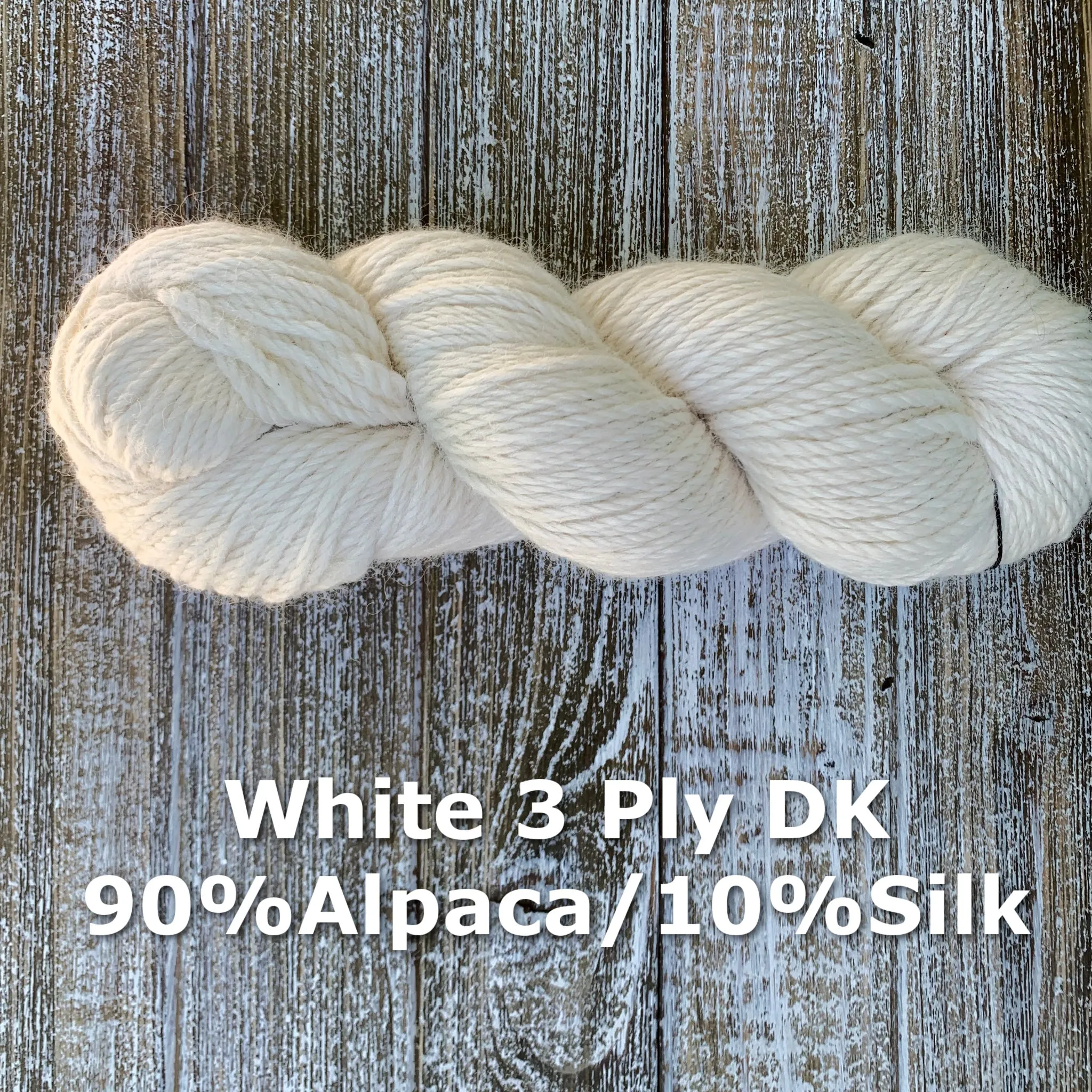 3 Ply 90% Alpaca 10% Silk DK Weight Yarn