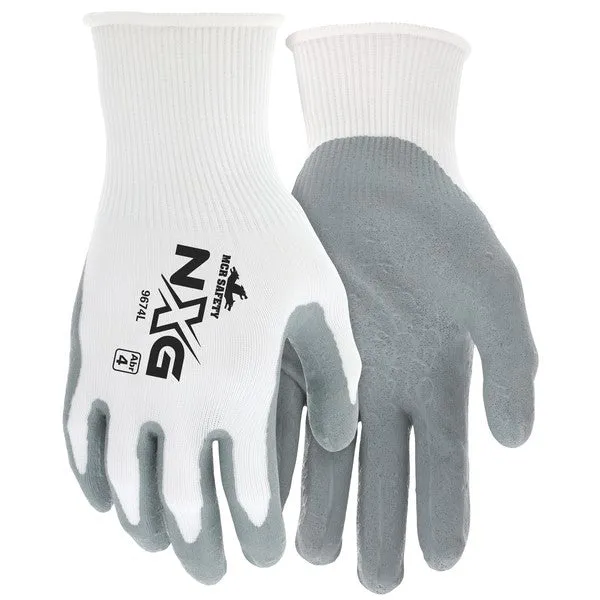 9674L MCR Safety UltraTech Gloves, Large, Nylon, Gray, Knit Wrist Cuff