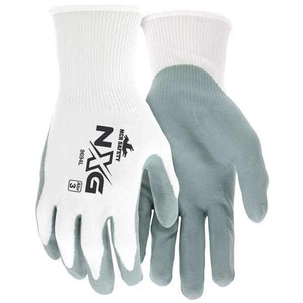 9694L MCR Safety UltraTech Gloves, Large, Nylon, Gray, Knit Wrist Cuff