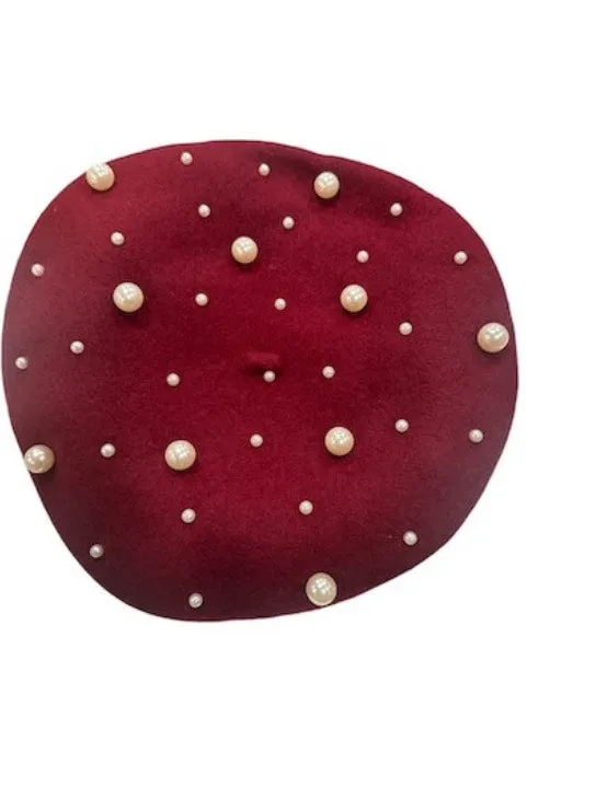 Abstract Pearl Beret