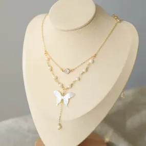 Butterfly Drop Necklace