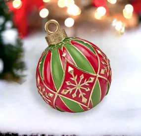 Christmas Carousel Collection 18" Red/Green LED Bauble Decor