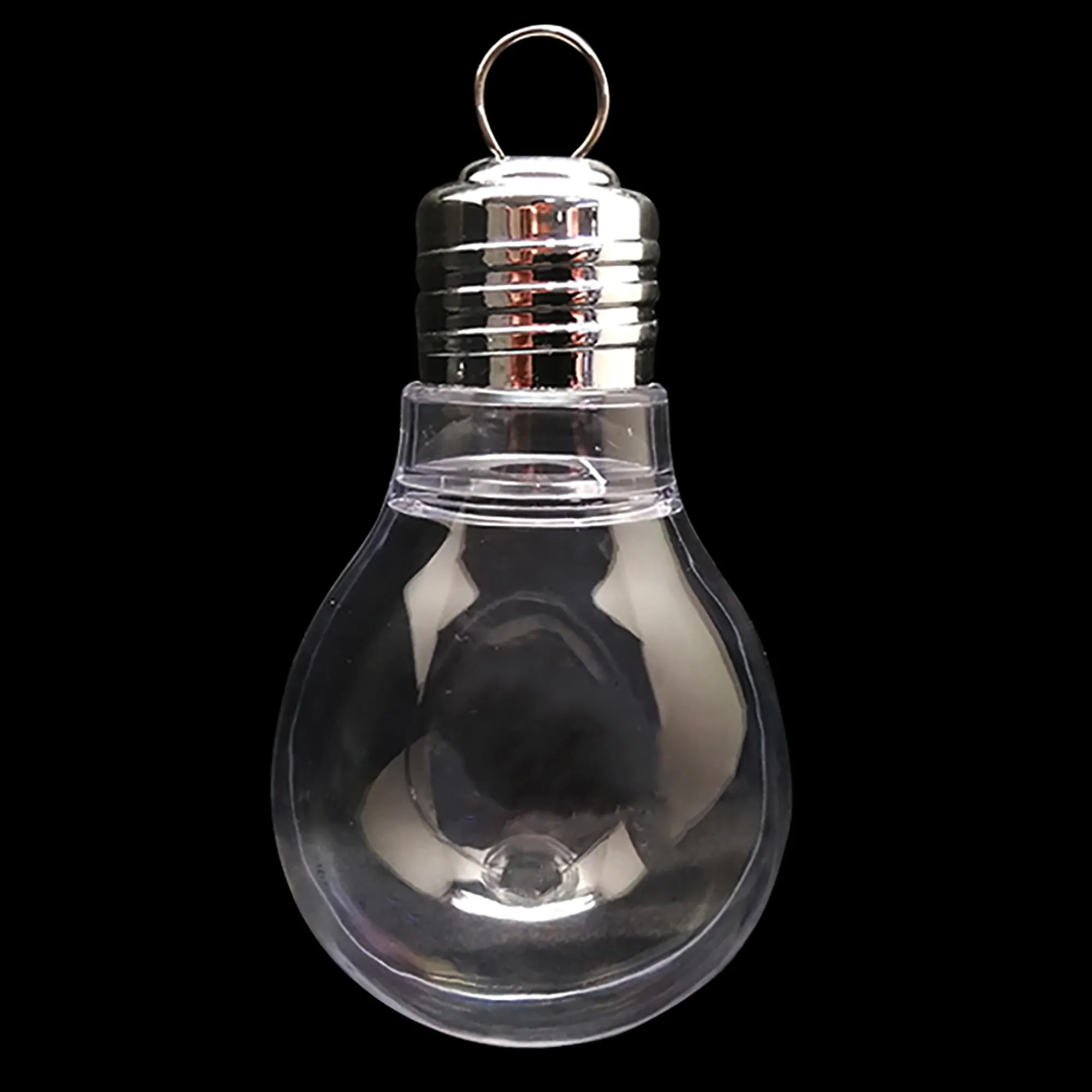 Clear Plastic Light Bulb Ornaments 5.25 Inches (133 Mm)