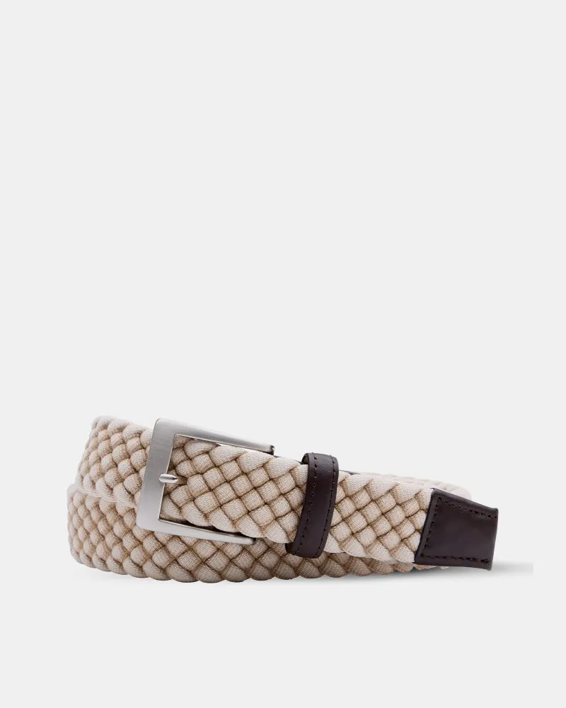 Cloth Braid Belt in Beige