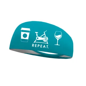 Coffee Bike Wine Repeat Performance Wicking Headband