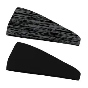 Combo Static Team Colors and Solid Performance  Wicking Headband (multiple colors to choose from)