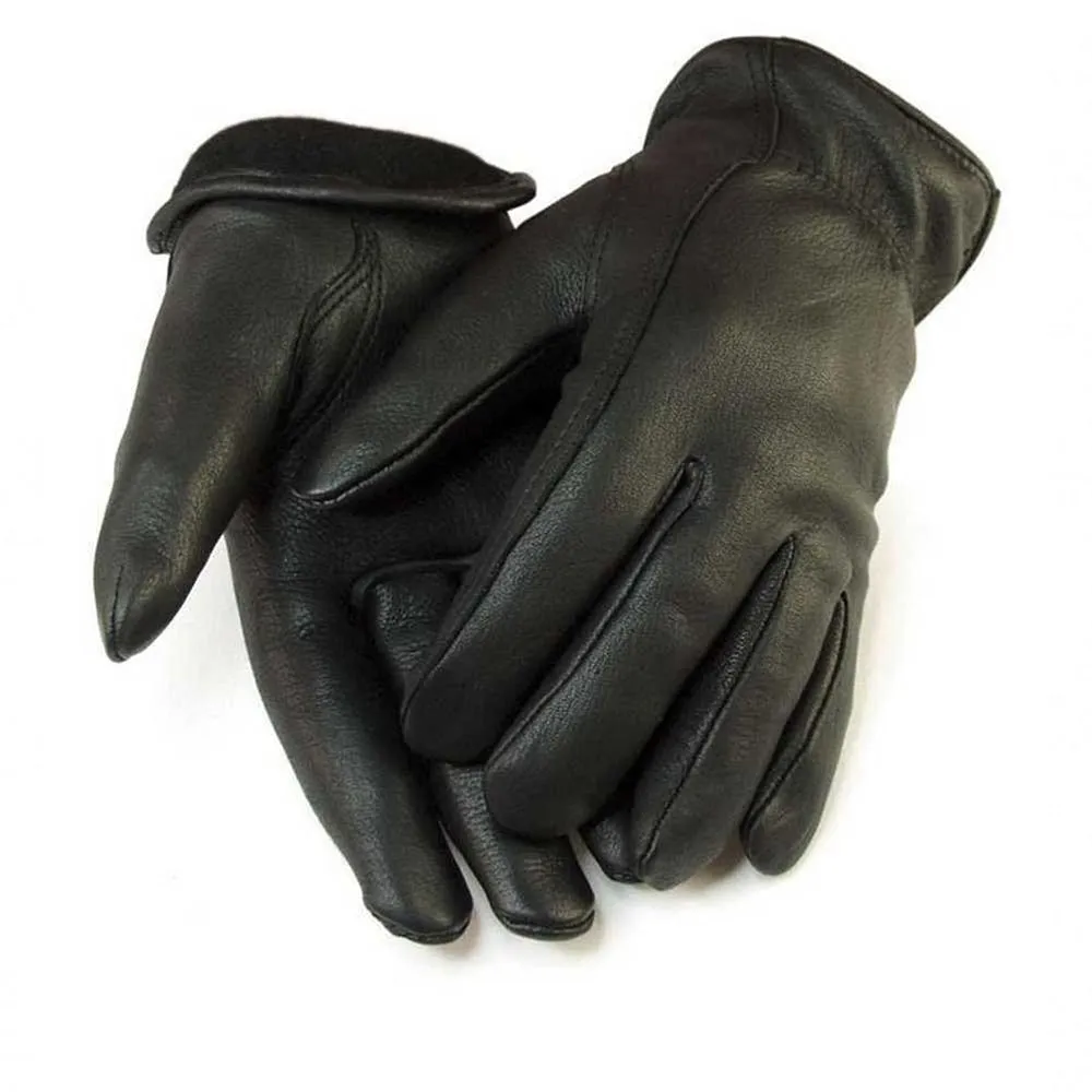 Deerskin Gloves with 3M Thinsulate® – Black