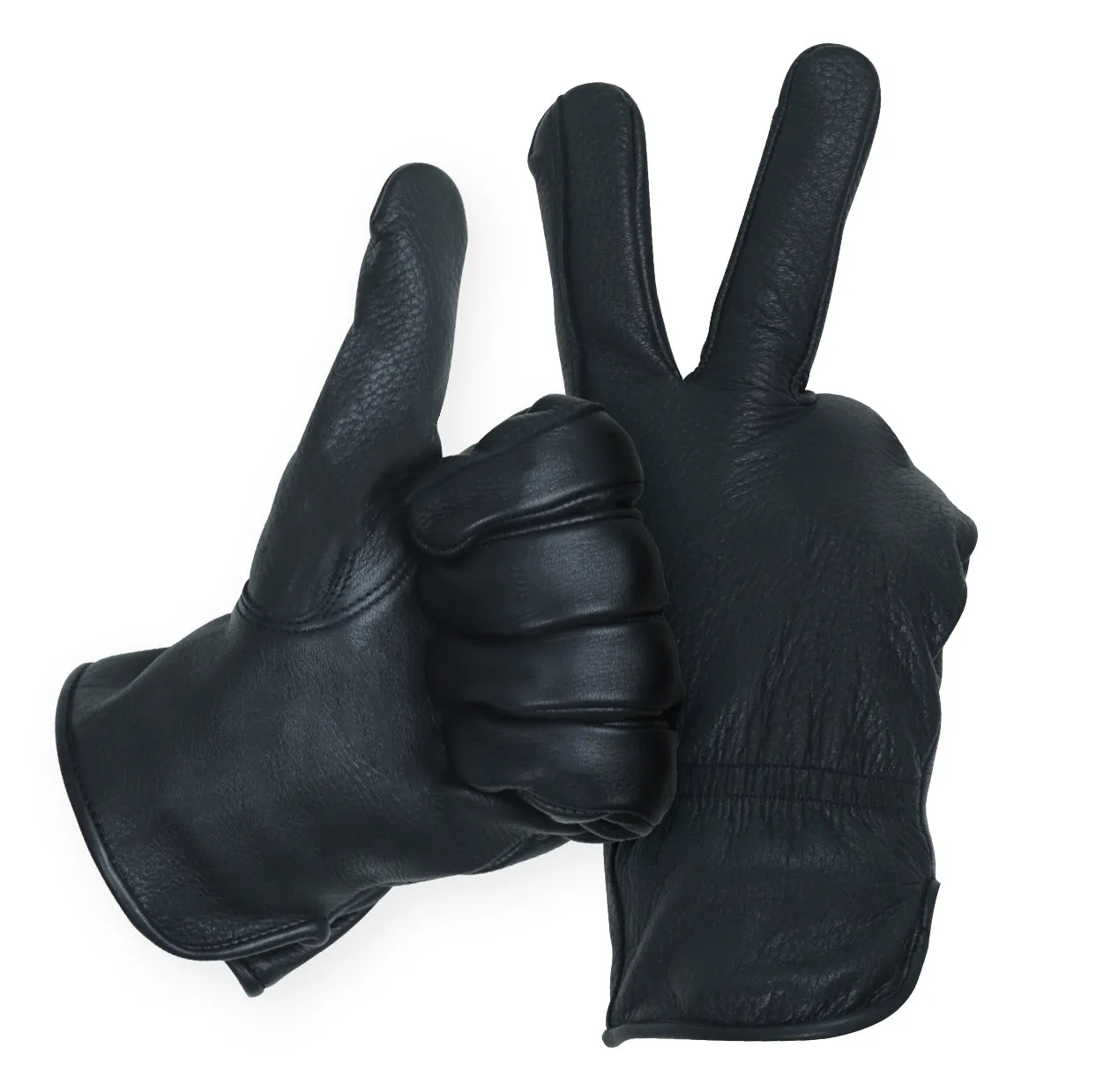 Deerskin Gloves with 3M Thinsulate® – Black