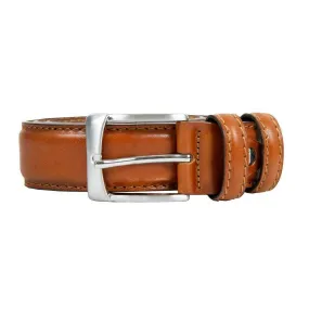 Dents Heritage Lined Full-Grain Leather Belt - Tan