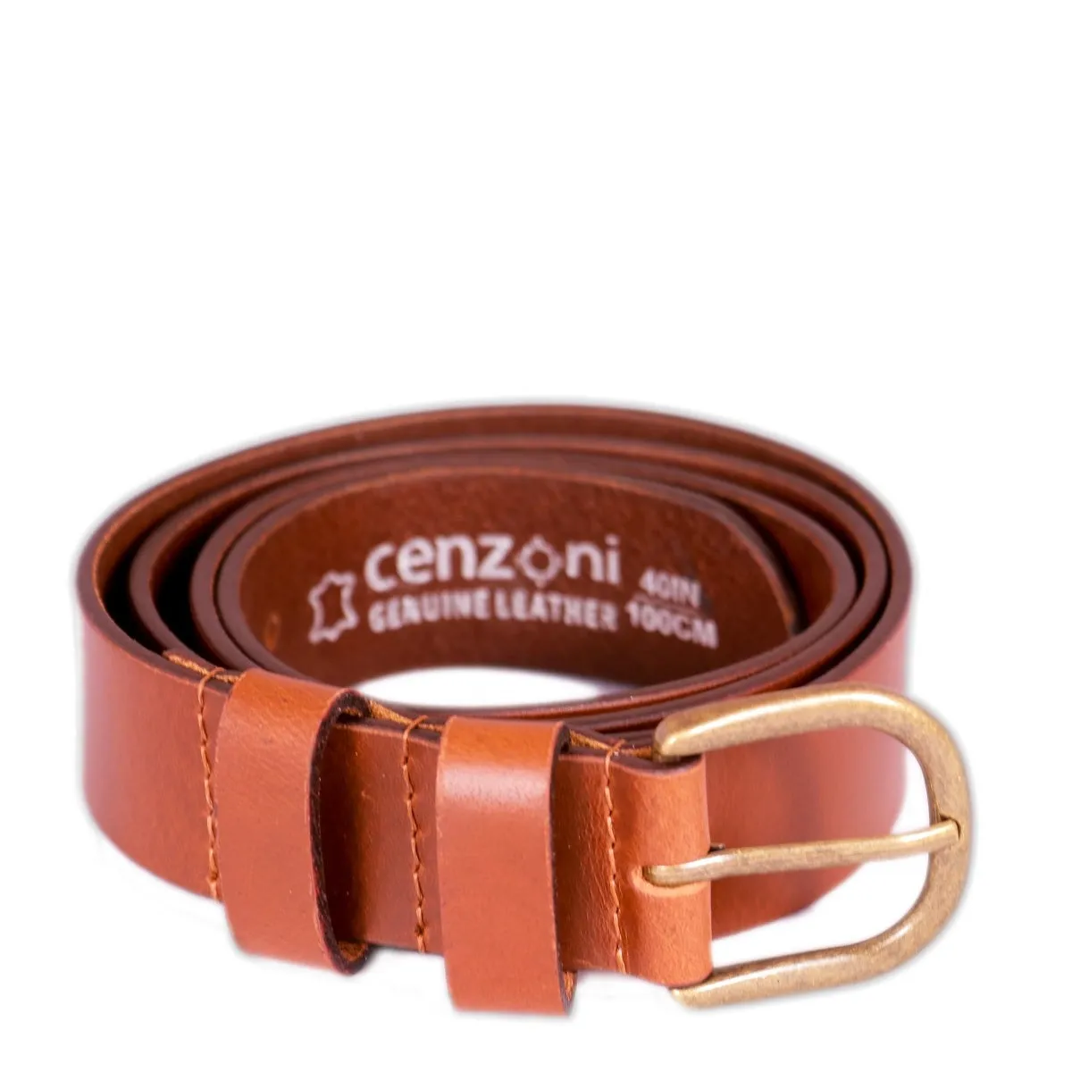 Double Loop Leather Belt - BOP1.5L(N) - SALE