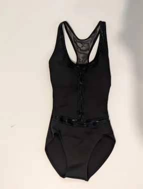 Drop Waist Black Leotard (Adult)