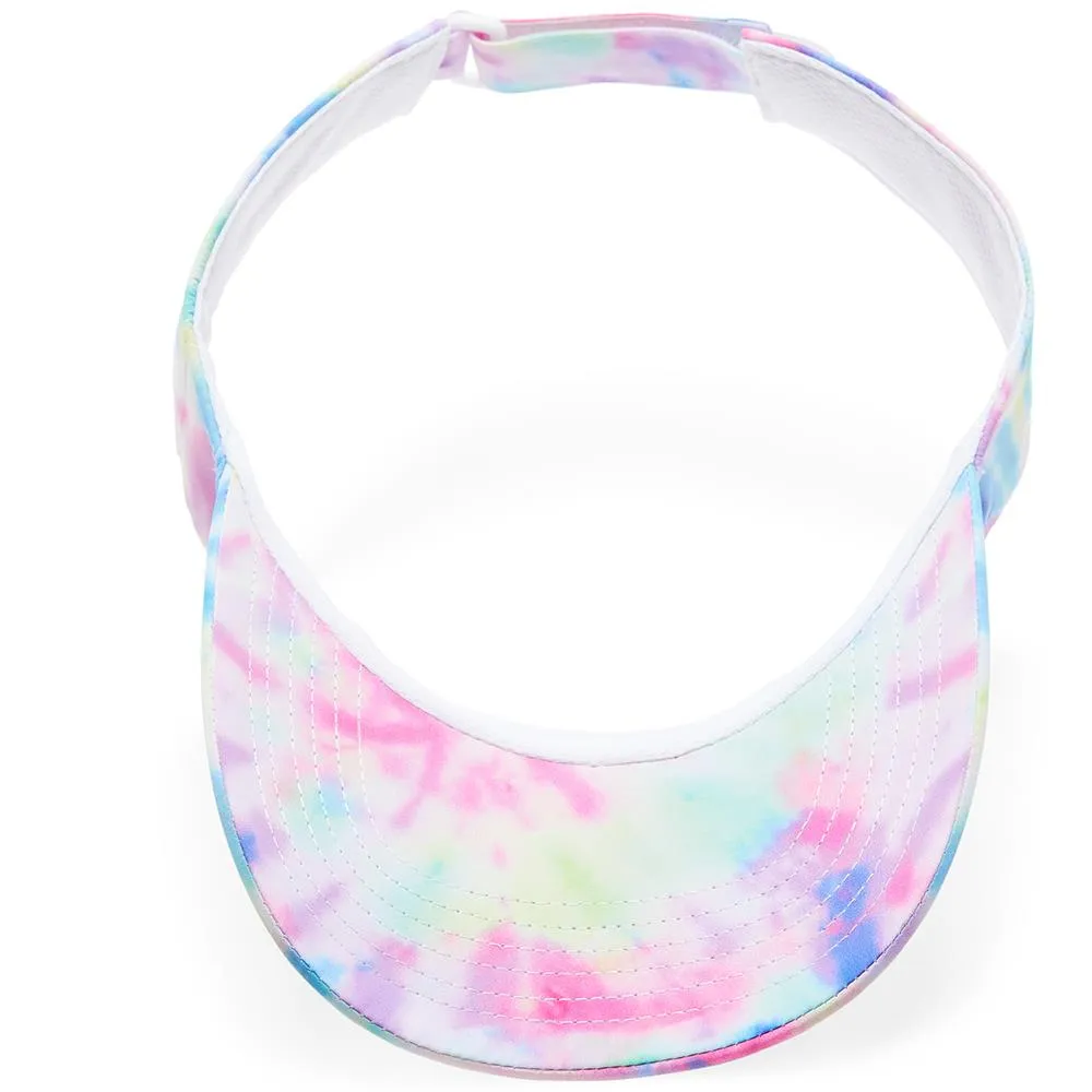 Fila Tie Dye Visor - White/Cotton Candy