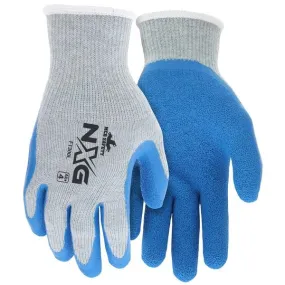 FT300L MCR Safety Flex Tuff Gloves, Large, Cotton Polyester Blend, Blue