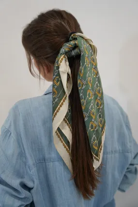 Green Stirrups Neck Scarf