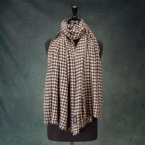 Houndstooth Shawl Latte