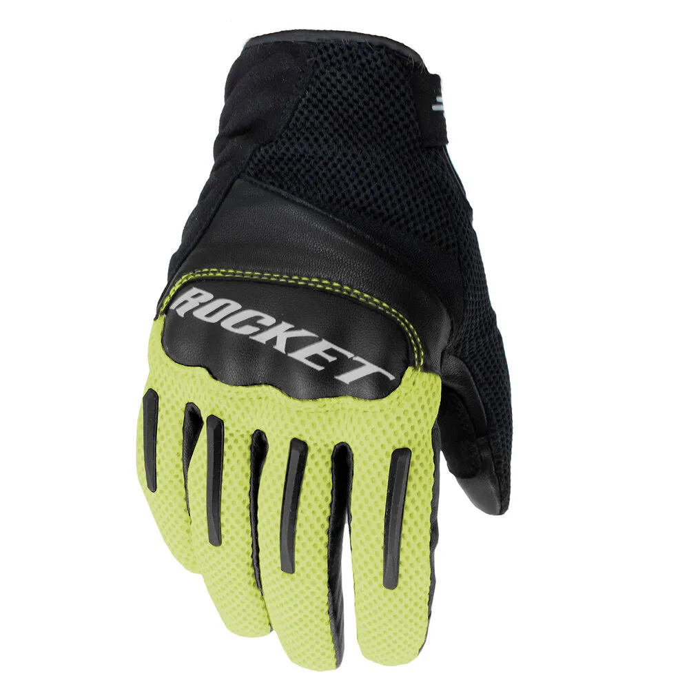 Joe Rocket Optic Mens Mesh Gloves Black/Hi-Viz