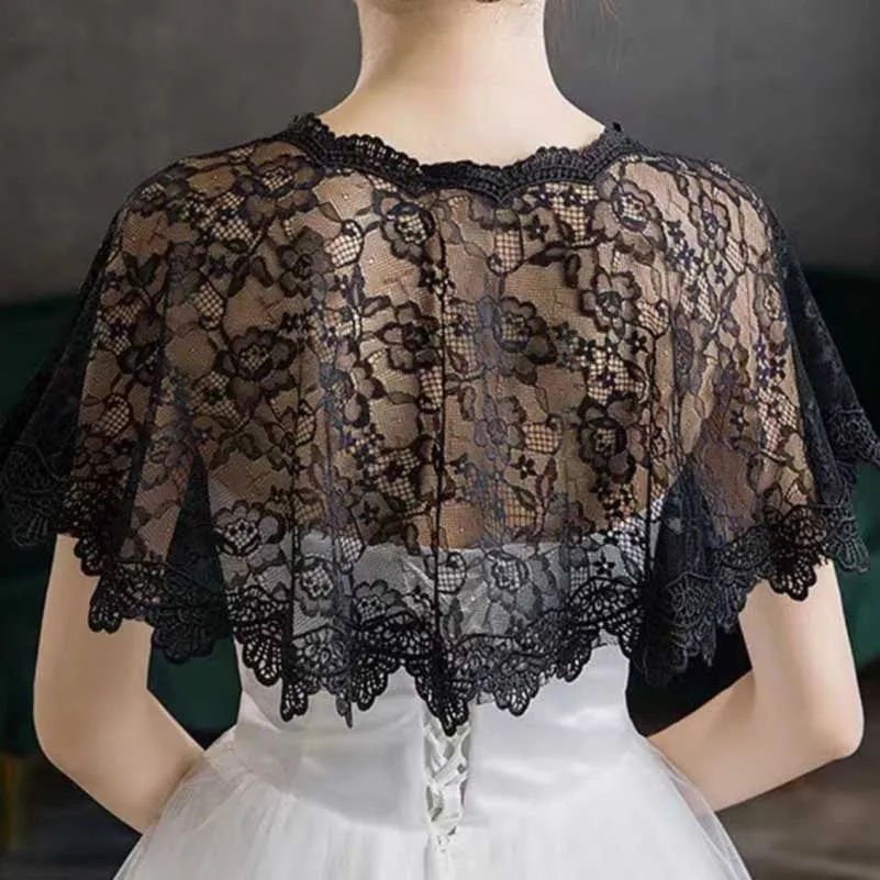 Lace Wedding Bridal Jackets Shawl Cape