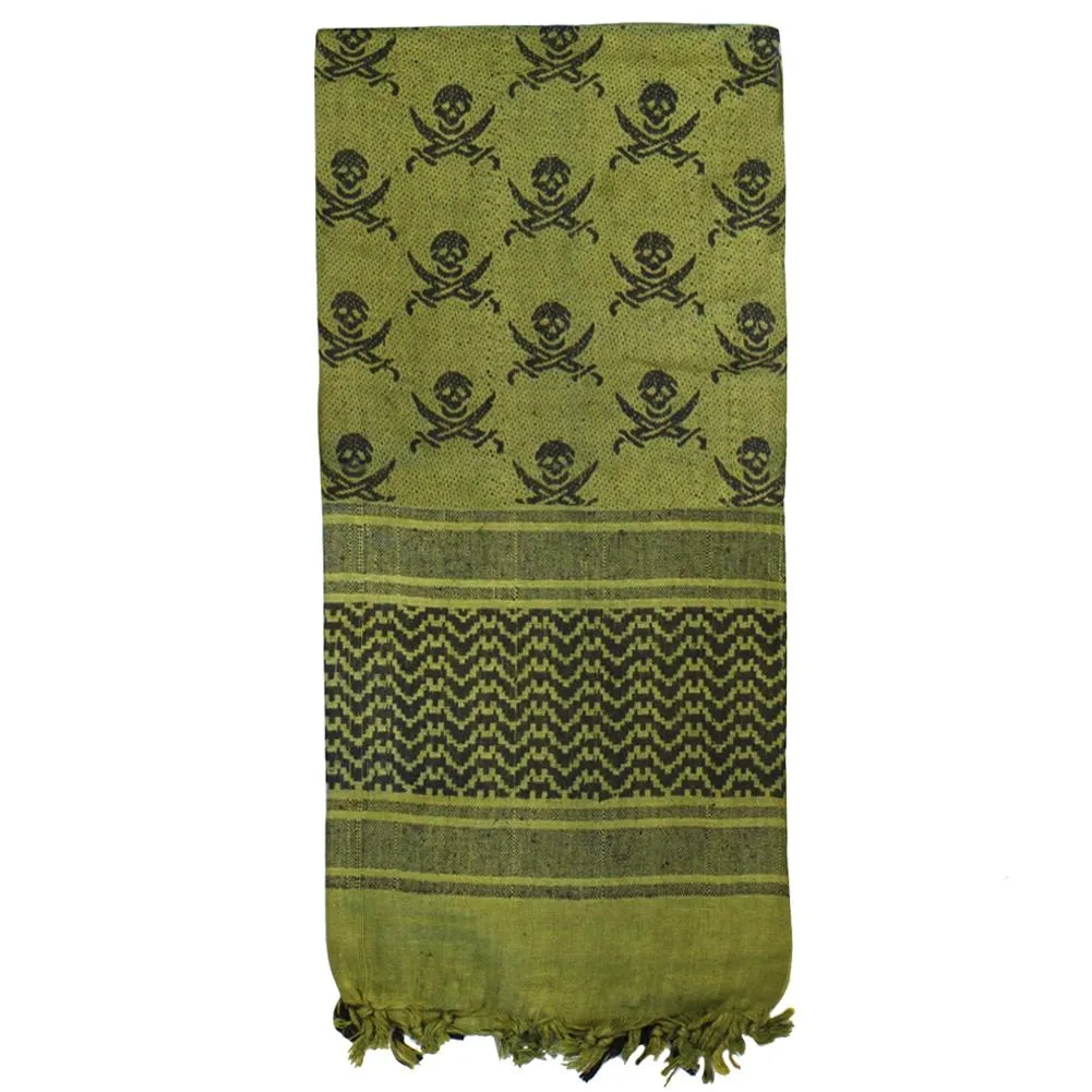 Lancer Tactical Skull Shemagh Desert Scarf Head Wrap