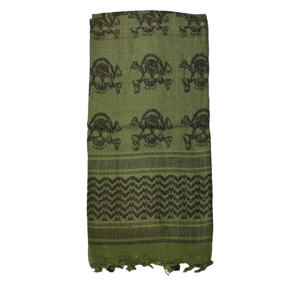 Lancer Tactical Skull Shemagh Desert Scarf Head Wrap