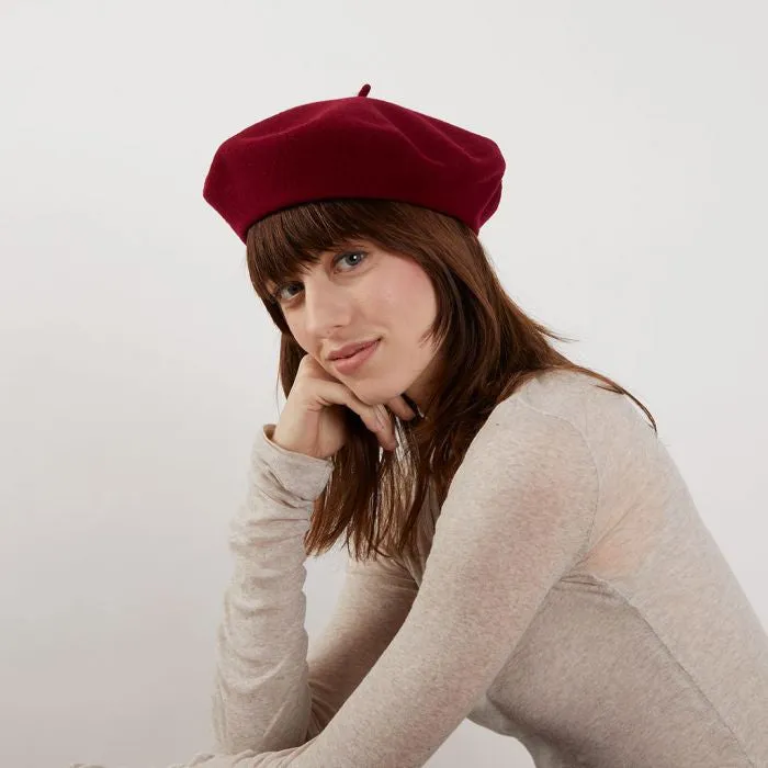 Laulhére Heritage L'Authentique Wool Beret - Bordeaux