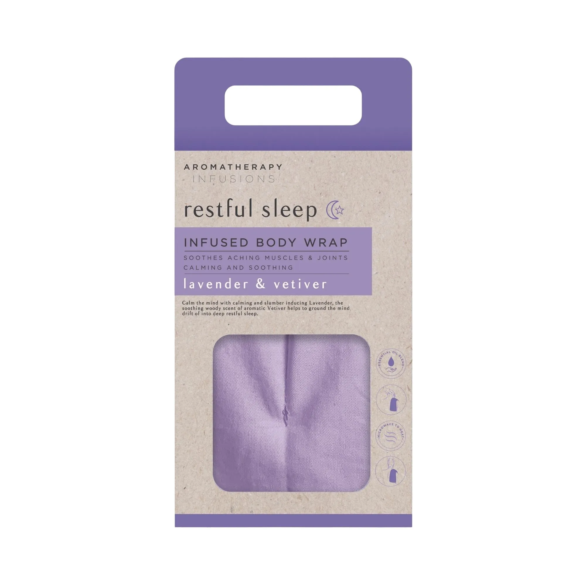 Lilac Restful Sleep Infused with Lavender & Vetiver Soothing Microwavable Body Wrap