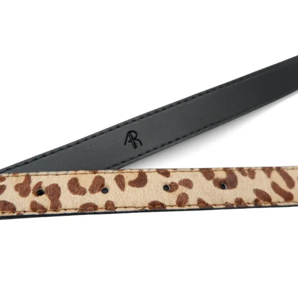 MAGGIE - Leopard Print Women's Genuine Leather Belt