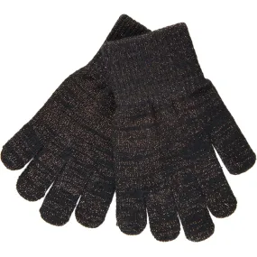 MAGIC Knitted Gloves Glitter - Black