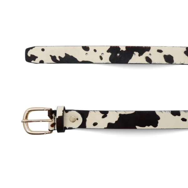 MARIA - Women's Cow Print Genuine Leather Belt