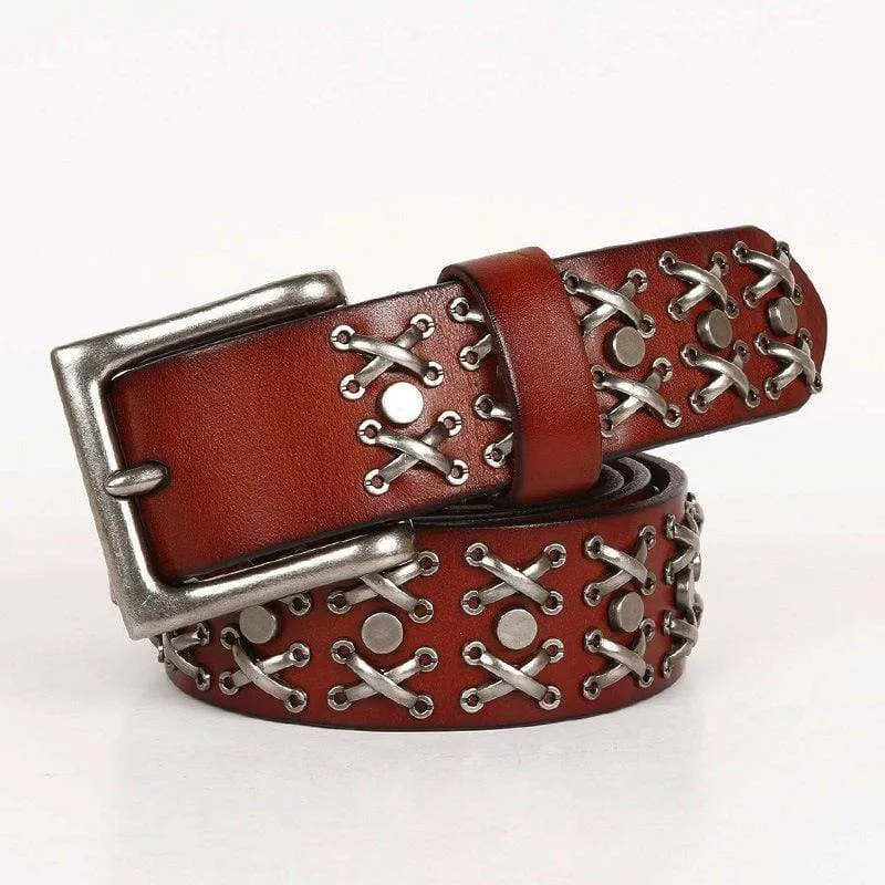 Men's Gothic Belts With Multi-rivets