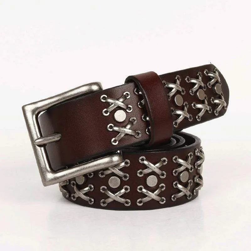 Men's Gothic Belts With Multi-rivets