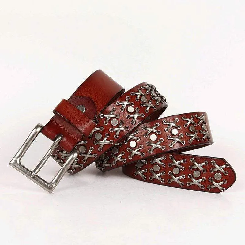 Men's Gothic Belts With Multi-rivets