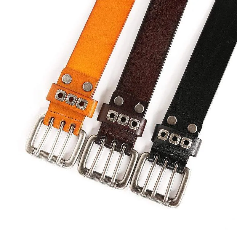 Men's Gothic Belts With Sqaure Rivets