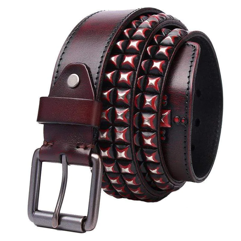 Men's Gothic Diamond Rivets Belts