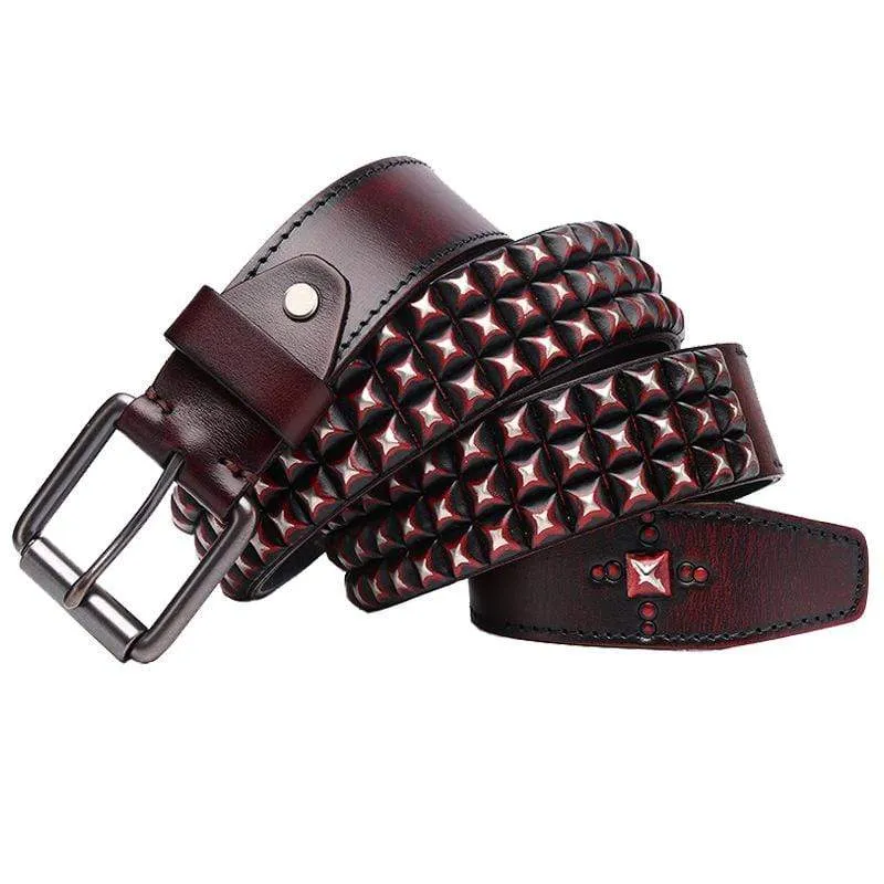 Men's Gothic Diamond Rivets Belts