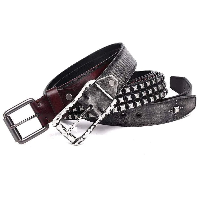 Men's Gothic Diamond Rivets Belts