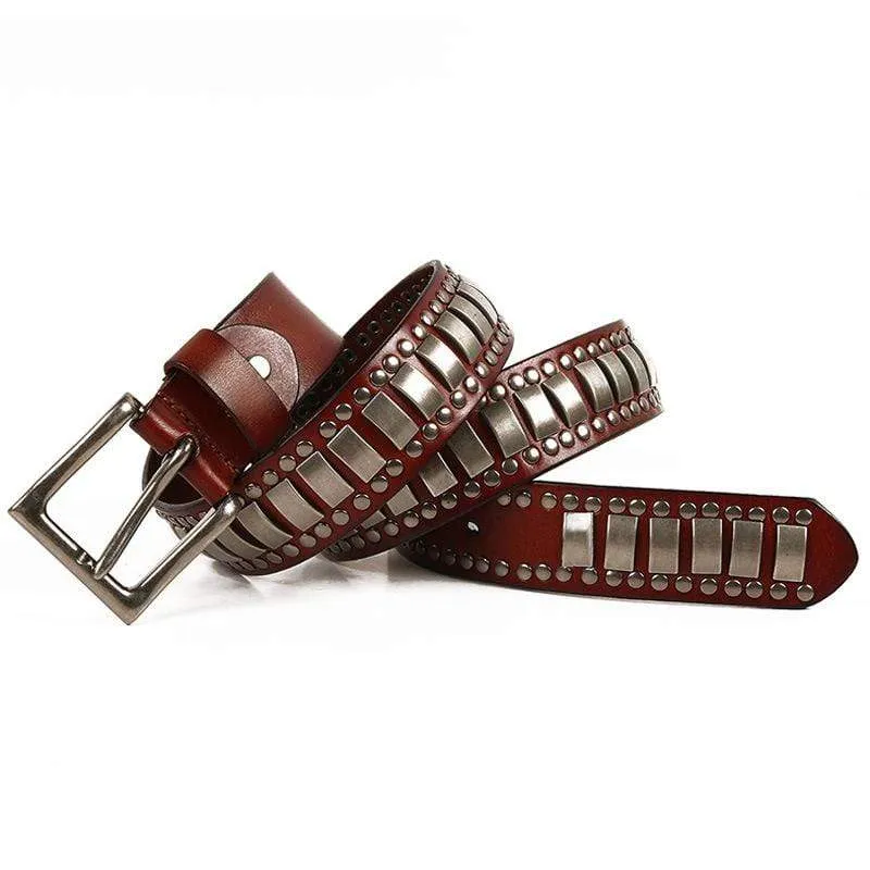 Men's Gothic Multi-rivets Belts