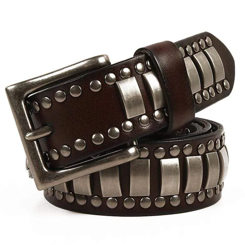 Men's Gothic Multi-rivets Belts