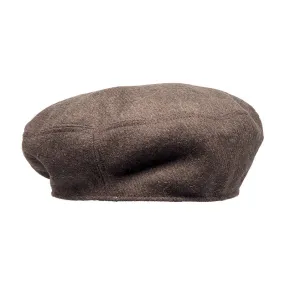 Military Beret Melange Wool - Brown