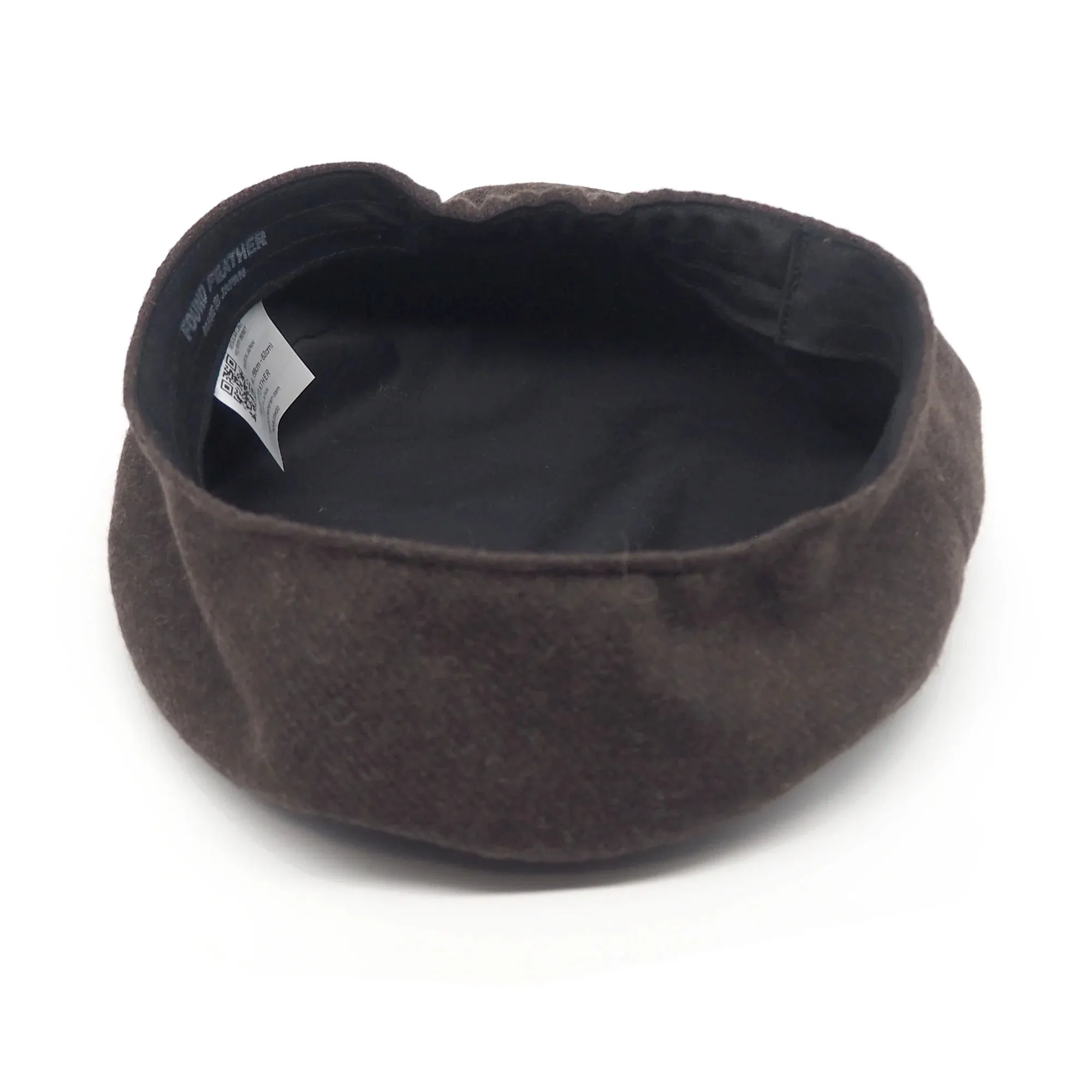 Military Beret Melange Wool - Brown