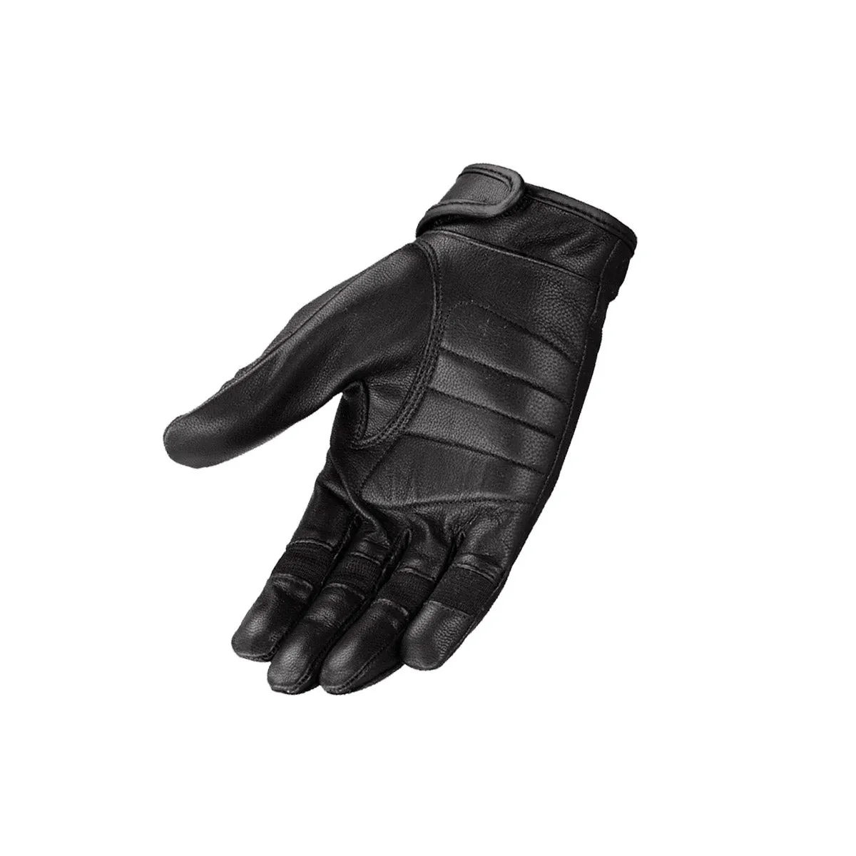 Milwaukee Leather SH811 Men's Black Leather Full Finger Motorcycle