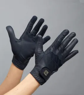 Mizar Ladies Leather Riding Gloves Navy