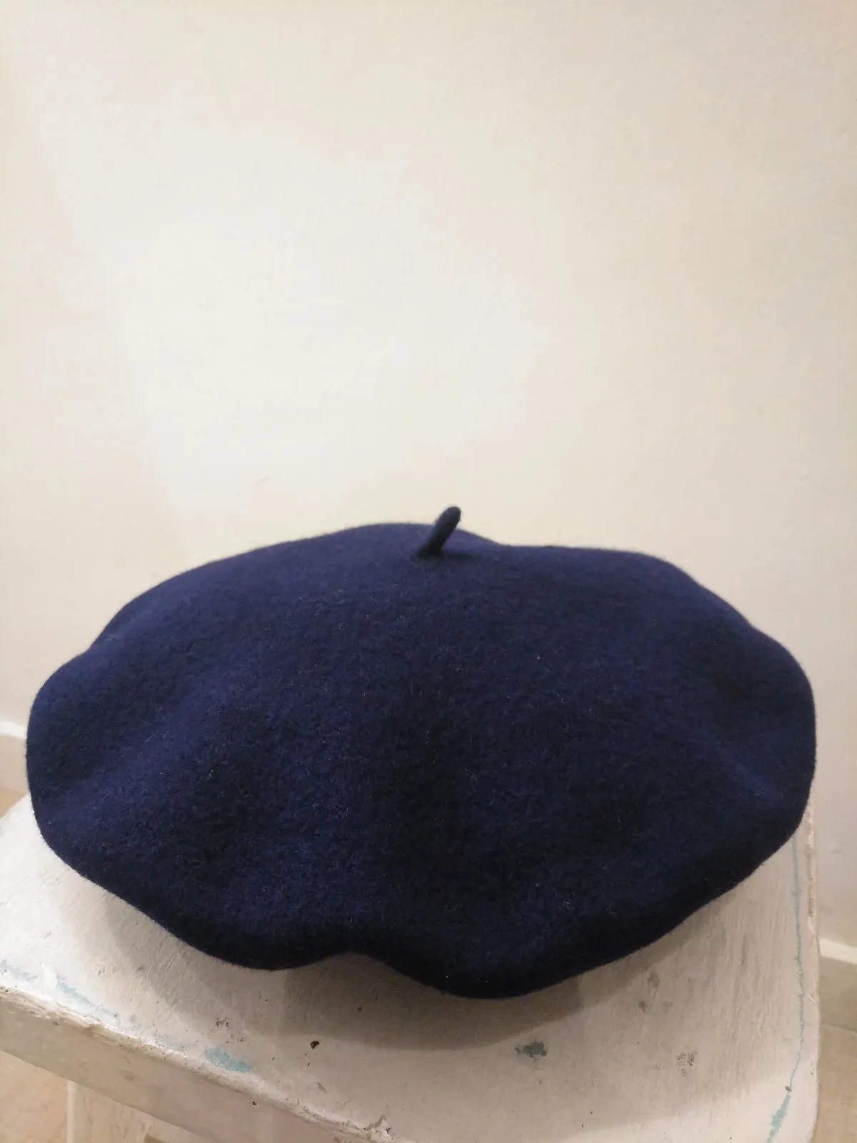 Night Blue Wool Elosegui Beret