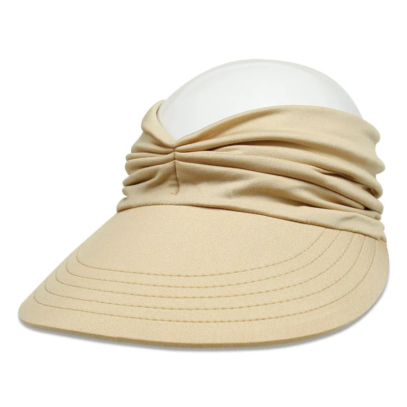 Open Top Chic Summer Sun Visor Ponytail Hat