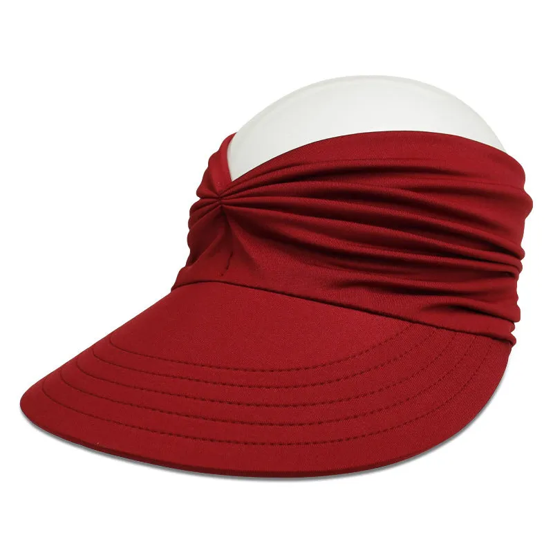 Open Top Chic Summer Sun Visor Ponytail Hat