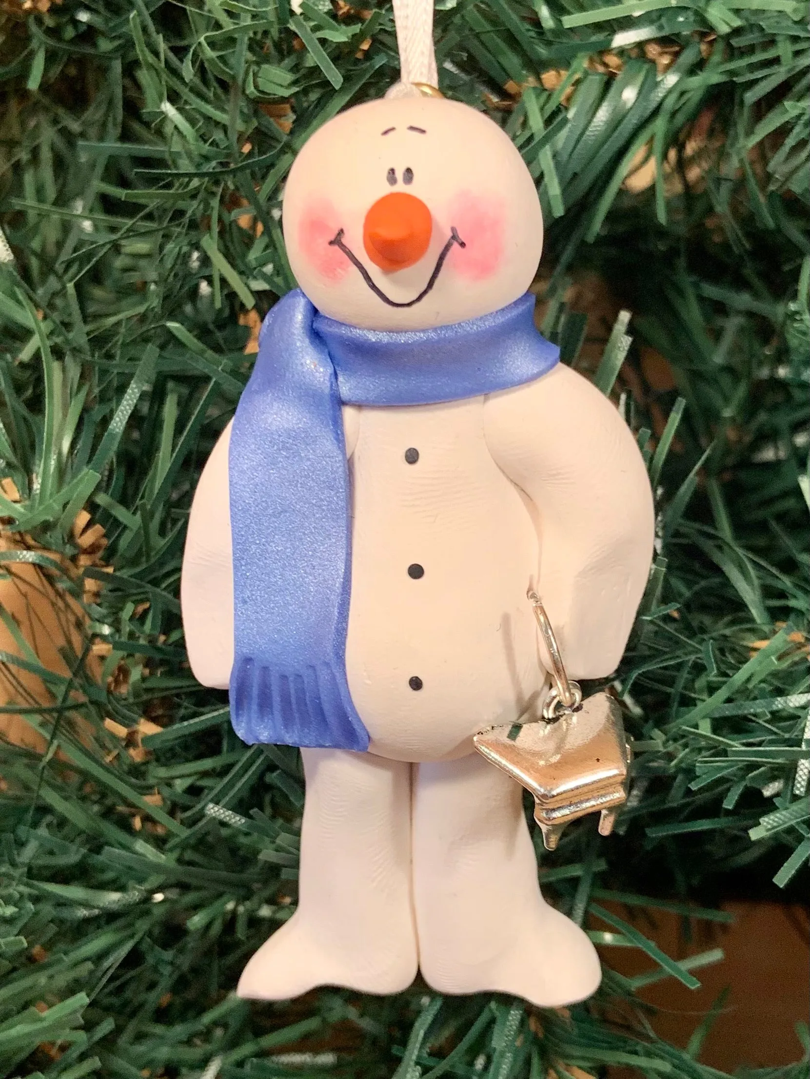 Piano Snowman Tree Ornament