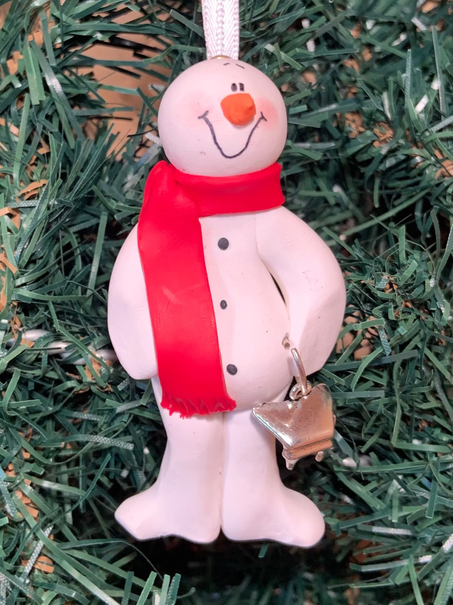 Piano Snowman Tree Ornament