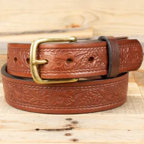 Rope Floral Brown Belt