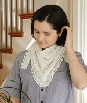 Seashore Kerchief & Scarf Using Hemp for Knitting allhemp6