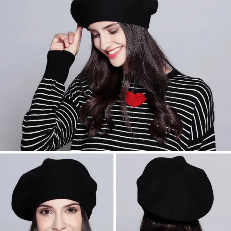 Soft and Slouchy Outdoor Travel Winter Beret Hats