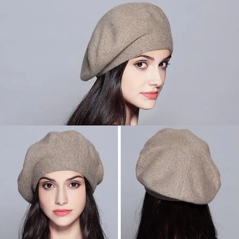 Soft and Slouchy Outdoor Travel Winter Beret Hats